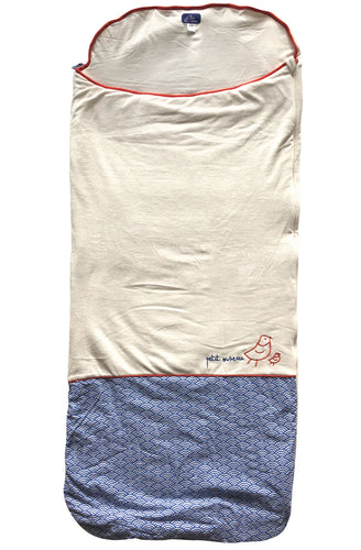 Big kids' organic cotton sleeping bag